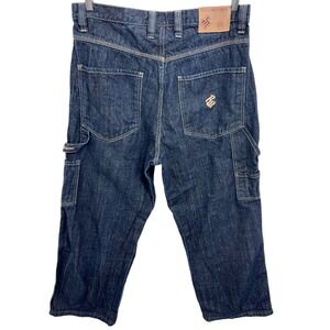 VTG Rocawear Mens 36 x 30 Dark Wash Baggy Carpenter Jeans Hip Hop Style Skater
